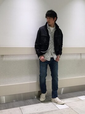 「Journal Standard TRISECT（トライセクト）のアイテム（ジャケット/アウター）」を使った、松下 和貴さん（メンズ・177cm）の春コーディネート