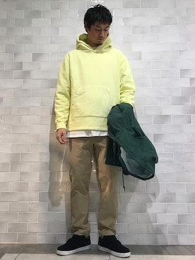 「JOURNAL STANDARD（ジャーナルスタンダード）のアイテム（ブルゾン）」を使った、松下 和貴さん（メンズ・177cm）の冬コーディネート