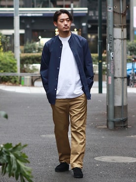 「FIVEBROTHER（ファイブブラザー）のアイテム」を使った、松下 和貴さん（メンズ・177cm）の春コーディネート