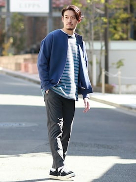 松下 和貴さん（メンズ・177cm）の春コーディネート