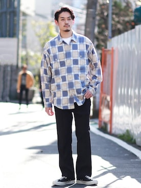 「TOAST（トースト）のアイテム」を使った、松下 和貴さん（メンズ・177cm）の春コーディネート