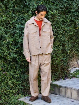 松下 和貴さん（メンズ・177cm）の冬コーディネート