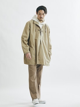 「ARMY TWILL（アーミーツイル）のアイテム」を使った、松下 和貴さん（メンズ・177cm）の春コーディネート
