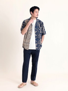 松下 和貴さん（メンズ・177cm）の春コーディネート