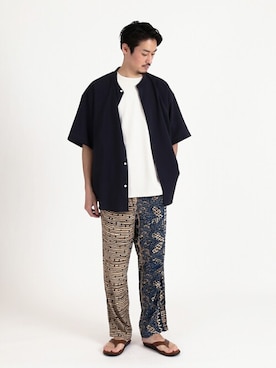 「Jams（ジャムス）のアイテム」を使った、松下 和貴さん（メンズ・177cm）の春コーディネート