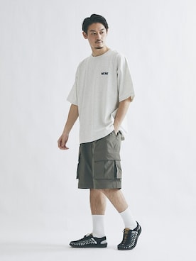 「KEEN（キーン）のアイテム（シューズ）」を使った、松下 和貴さん（メンズ・177cm）の夏コーディネート