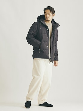 「ALBEROLA（アルベローラ）のアイテム」を使った、松下 和貴さん（メンズ・177cm）の夏コーディネート