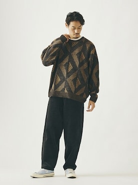 松下 和貴さん（メンズ・177cm）の秋コーディネート