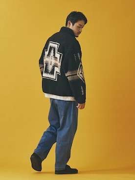 松下 和貴さん（メンズ・177cm）の秋コーディネート