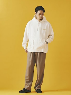 「JOURNAL STANDARD（ジャーナルスタンダード）のアイテム（セットアップ）」を使った、松下 和貴さん（メンズ・177cm）の秋コーディネート