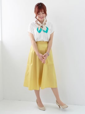 「LALA（ララ）のアイテム」を使った、LALABoutiqueさん（レディース・160cm）の春コーディネート