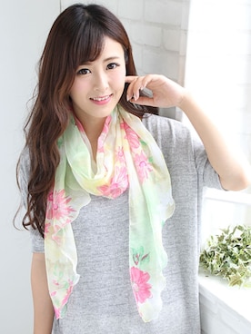 「LALA（ララ）のアイテム」を使った、LALABoutiqueさん（レディース・160cm）の春コーディネート