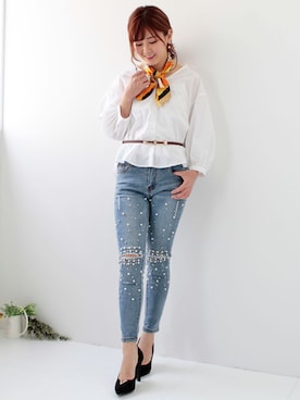 「LALA（ララ）のアイテム」を使った、LALABoutiqueさん（レディース・160cm）の春コーディネート