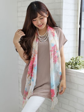 「LALA（ララ）のアイテム」を使った、LALABoutiqueさん（レディース・160cm）の春コーディネート