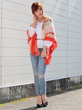 「LALA（ララ）のアイテム」を使った、LALABoutiqueさん（レディース・160cm）の春コーディネート