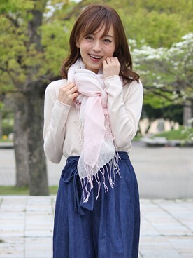 「LALA（ララ）のアイテム」を使った、LALABoutiqueさん（レディース・160cm）の春コーディネート