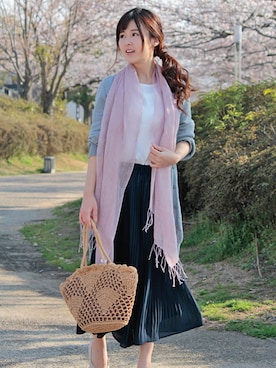 「LALA（ララ）のアイテム」を使った、LALABoutiqueさん（レディース・160cm）の春コーディネート