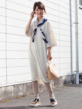 「リブレギンス」｜LALABoutiqueさん（レディース・160cm）の春コーディネート