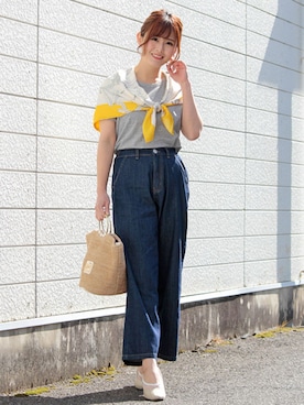 「LALA（ララ）のアイテム」を使った、LALABoutiqueさん（レディース・160cm）の春コーディネート