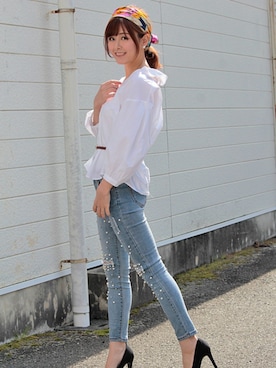 「LALA（ララ）のアイテム」を使った、LALABoutiqueさん（レディース・160cm）の春コーディネート