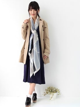 「アイテム（バンダナ/スカーフ）」を使った、LALABoutiqueさん（レディース・160cm）の夏コーディネート