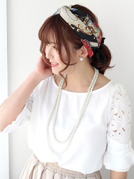 「レトロコーデ」｜LALABoutiqueさん（レディース・160cm）の夏コーディネート