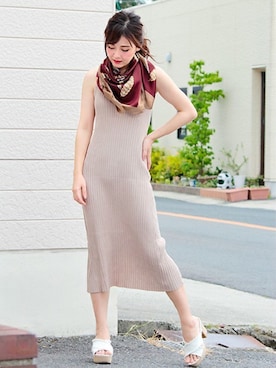 「LALA（ララ）のアイテム」を使った、LALABoutiqueさん（レディース・160cm）の夏コーディネート