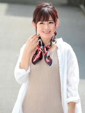 「ＵＶカット」｜「アイテム（財布/小物）」を使った、LALABoutiqueさん（レディース・160cm）の夏コーディネート