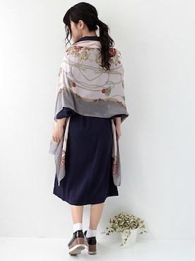 「シルク」｜「アイテム（財布/小物）」を使った、LALABoutiqueさん（レディース・160cm）の夏コーディネート