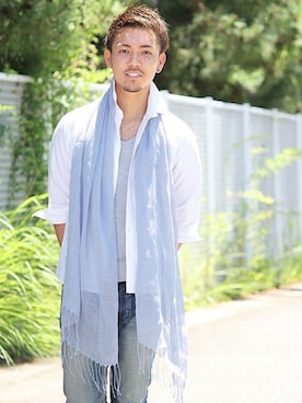 「LALA（ララ）のアイテム」を使った、LALABoutiqueさん（メンズ・175cm）の夏コーディネート