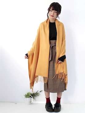 「ナチュラルスタイル」｜LALABoutiqueさん（レディース・160cm）の秋コーディネート