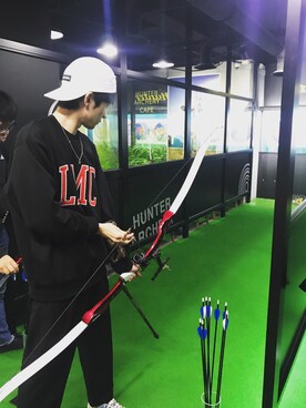 「LMCのアイテム（スウェット）」を使った、chaioonさん（メンズ・178cm）の春コーディネート