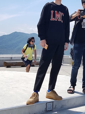 「LMCのアイテム（スウェット）」を使った、chaioonさん（メンズ・178cm）の夏コーディネート