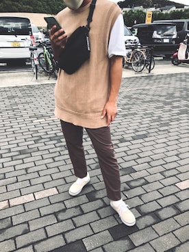 「BEN DAVIS（ベンデイビス）のアイテム（バッグ）」を使った、wearyusei0723さん（メンズ・177cm）の秋コーディネート