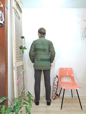 「MANEBU（マネブ）のアイテム（ブーツ）」を使った、ReTrickさん（メンズ・170cm）の冬コーディネート