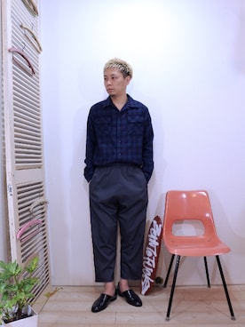 「modem design（モデムデザイン）のアイテム」を使った、ReTrickさん（メンズ・170cm）の冬コーディネート