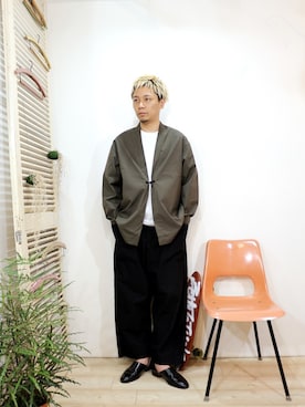 「アイテム（その他アウター）」を使った、ReTrickさん（メンズ・170cm）の春コーディネート