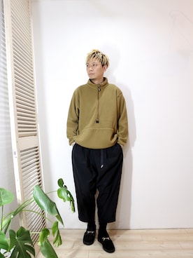 「MANEBU（マネブ）のアイテム（シューズ）」を使った、ReTrickさん（メンズ・170cm）の秋コーディネート