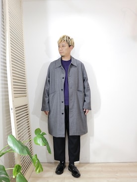 「MANEBU（マネブ）のアイテム（シューズ）」を使った、ReTrickさん（メンズ・170cm）の秋コーディネート
