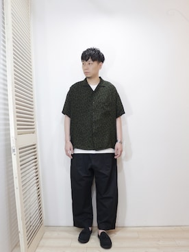 「MANEBU（マネブ）のアイテム（その他シューズ）」を使った、ReTrickさん（メンズ・170cm）の夏コーディネート