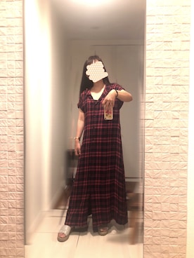 「OZOC（オゾック）のアイテム（シャツワンピース）」を使った、takezoさん（レディース・150cm）の夏コーディネート