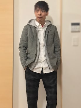 「PANTS...（パンツ）のアイテム」を使った、sprayさん（メンズ・169cm）の冬コーディネート