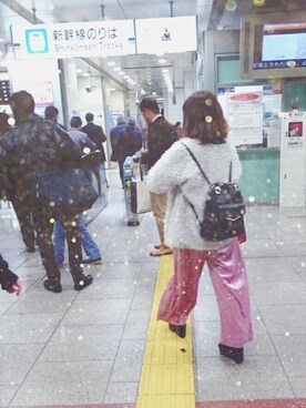 「HoneySalon by foppish（ハニーサロンバイフォピッシュ）のアイテム」を使った、Aさん（レディース・153cm）の冬コーディネート