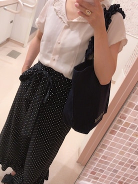 「school」｜「アイテム（アクセサリー）」を使った、Aさん（レディース・153cm）の夏コーディネート
