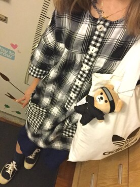 「:CHOCOOLATEのアイテム（チュニック）」を使った、智の捷さん（レディース・161cm）の秋コーディネート