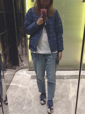 「にゃー（ニャー）のアイテム（その他アウター）」を使った、智の捷さん（レディース・161cm）の冬コーディネート