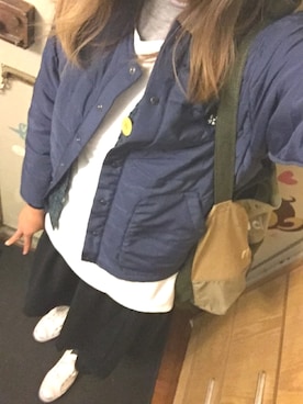 「にゃー（ニャー）のアイテム（その他アウター）」を使った、智の捷さん（レディース・161cm）の冬コーディネート