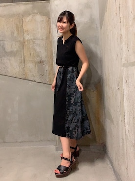 「アイテム（ワンピース/ドレス）」を使った、Mizukiさん（レディース・171cm・10代）の夏コーディネート