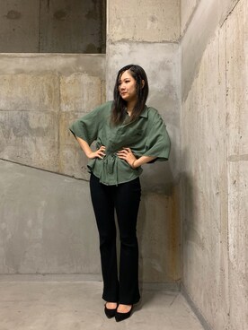 「テンセル」｜Mizukiさん（レディース・171cm）の夏コーディネート