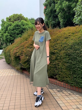 「アイテム（ワンピース/ドレス）」を使った、Mizukiさん（レディース・171cm・10代）の夏コーディネート